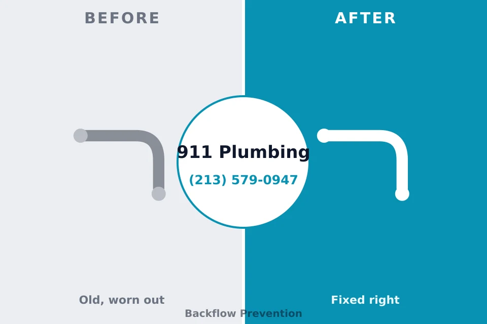 Before and after: plumbing repair Boiling Springs, NC